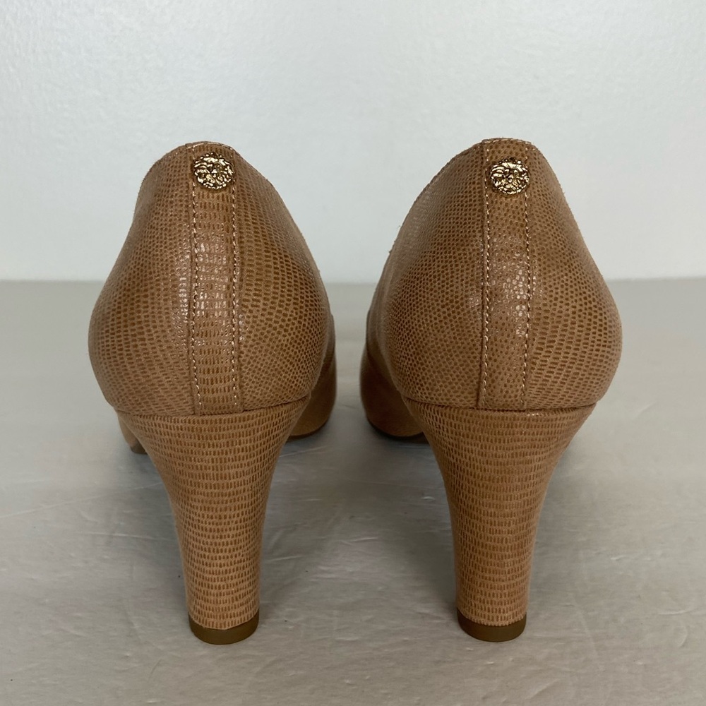 Anne Klein Iflex Akkai Pumps Heel Shoes Size 8.5 Cream Textured Career Fashion - Picture 5 of 9